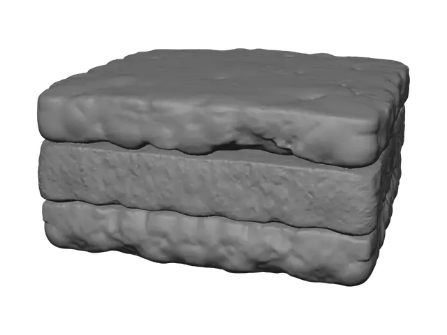 3D model for Three-Tone Cushion Stack