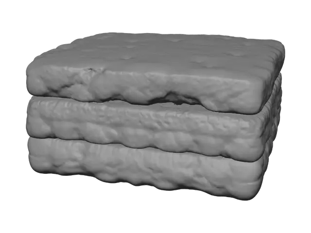 3D model for Three-Tone Cushion Stack