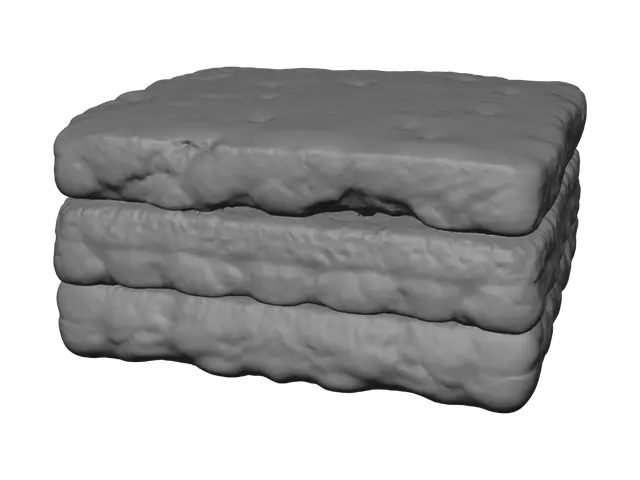 3D model for Three-Tone Cushion Stack