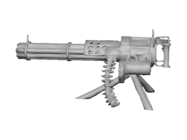 3D model for Steampunk Minigun Replica