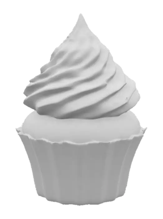 3D model for Cup cake, cake, lowpoly, minimaliste