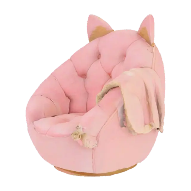 cat chair - Comfortable 3D model, vytvořený pomocí AI