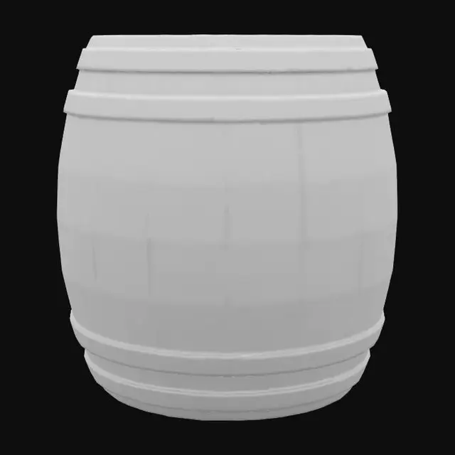 3D model for Wooden Barrel