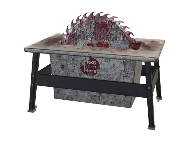 table saw - Chef 3D model, vytvořený pomocí AI