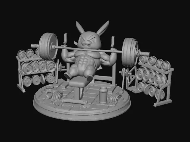 3D model for Pikachu Powerlift
