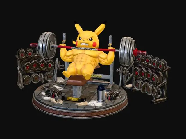 3D model for Pikachu Powerlift