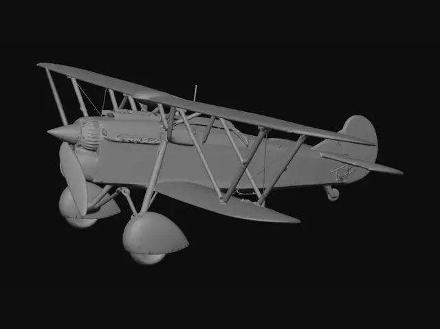 3D model for Italian WWI Biplane