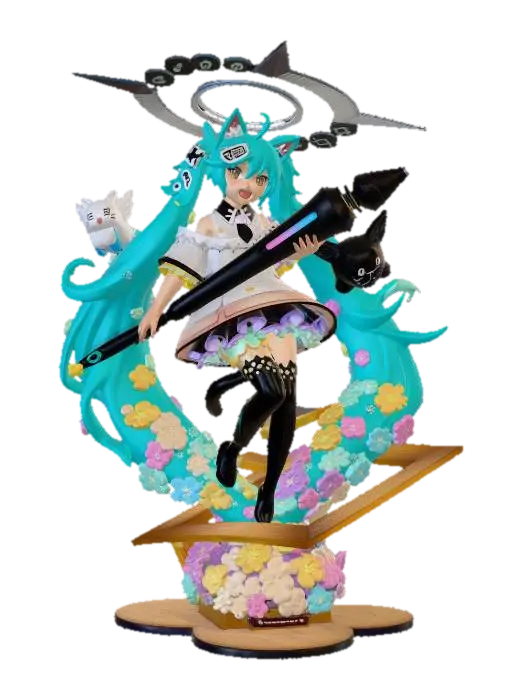 Hatsune Miku: Petal Crescendo - Hatsunemiku 3D model, vytvořený pomocí AI