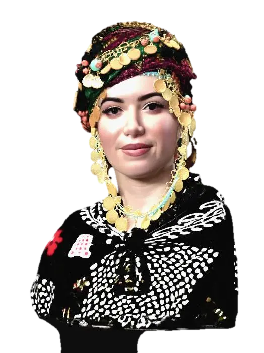 Kurdish Woman Bust - Handcrafted 3D model, vytvořený pomocí AI