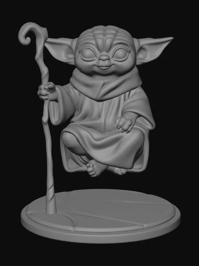 3D model for Grogu the Tiny Jedi