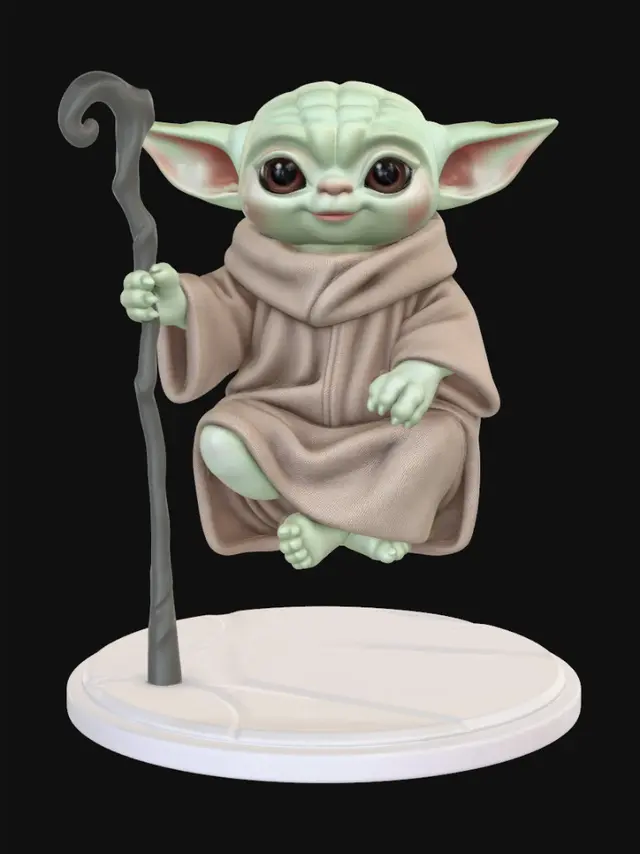 3D model for Grogu the Tiny Jedi