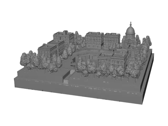 3D model for Floating Island Cityscape
