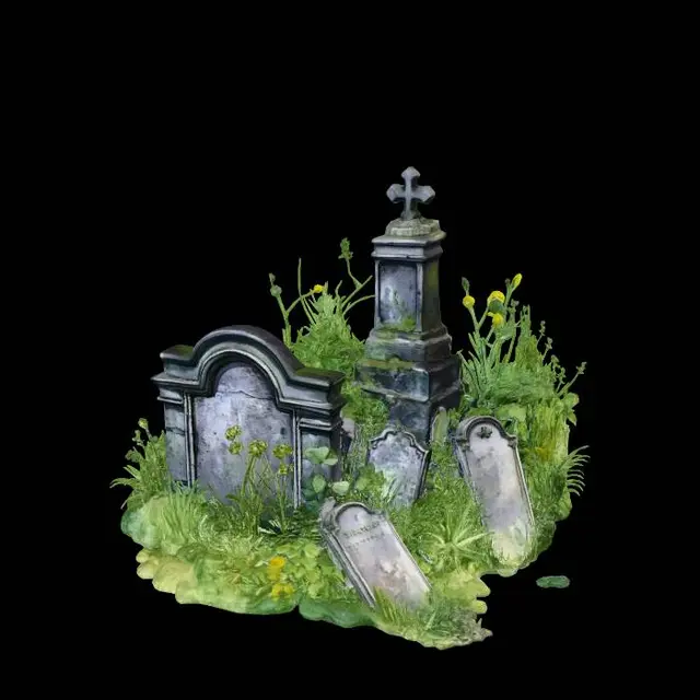 3D model for Overgrown Graveyard