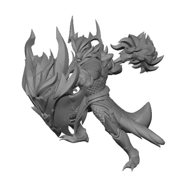 3D model for Frostbound Dragon Knight