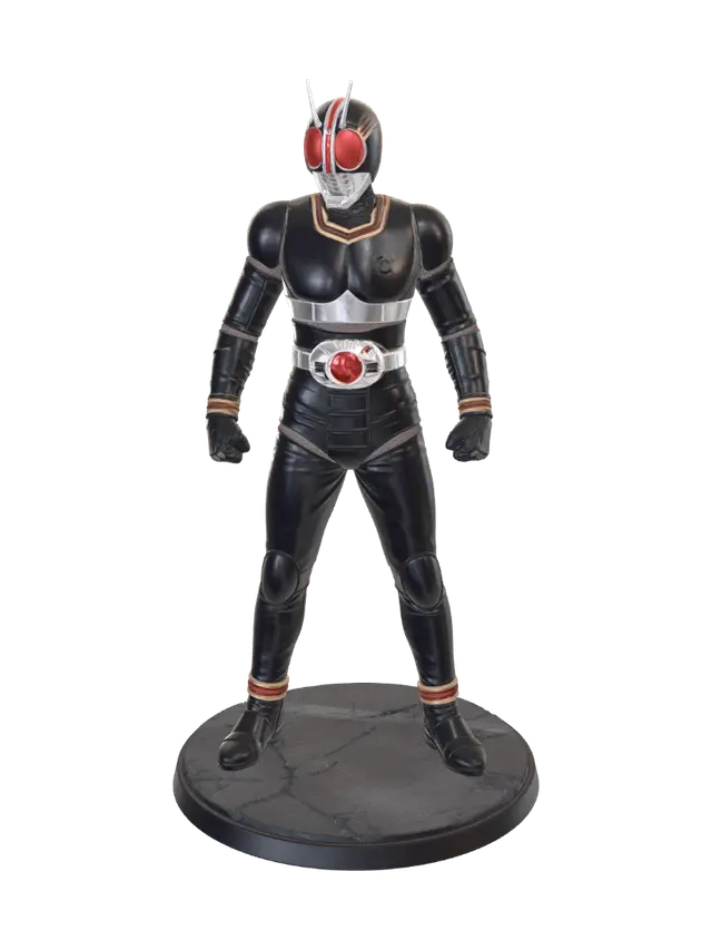 Black Kame Rider - Kamenrider 3D model, vytvořený pomocí AI
