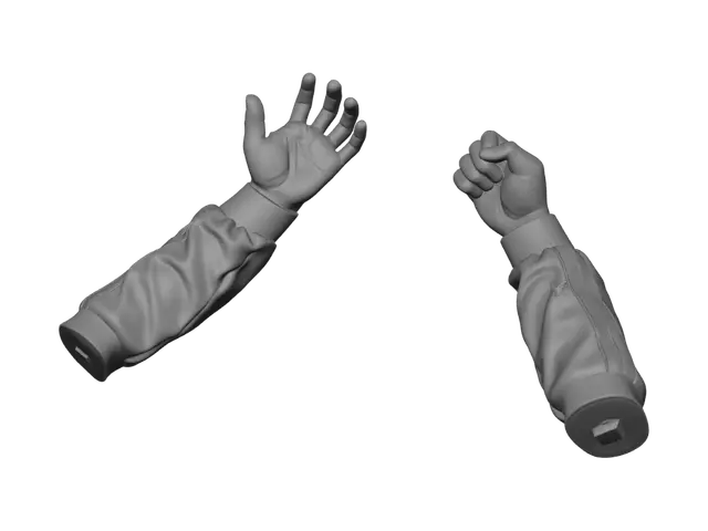 3D model for Open Palm and Fist