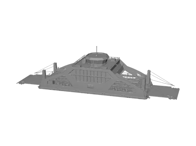 3D model for Bay View Cat Ba 03 Ferry at Harbor