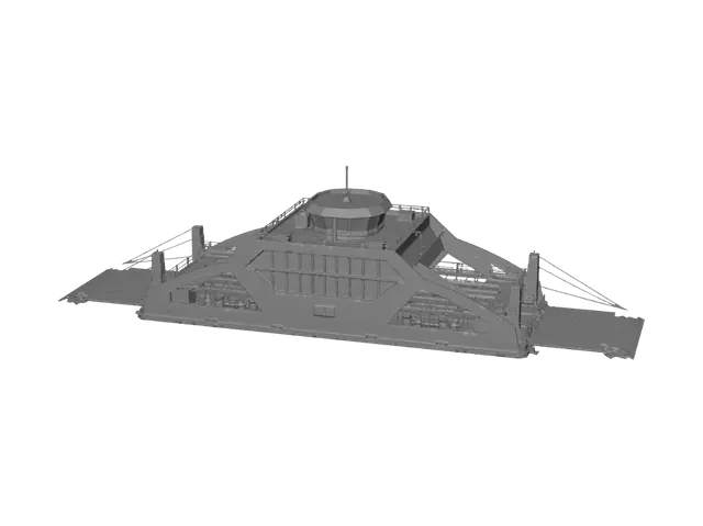 3D model for Bay View Cat Ba 03 Ferry at Harbor