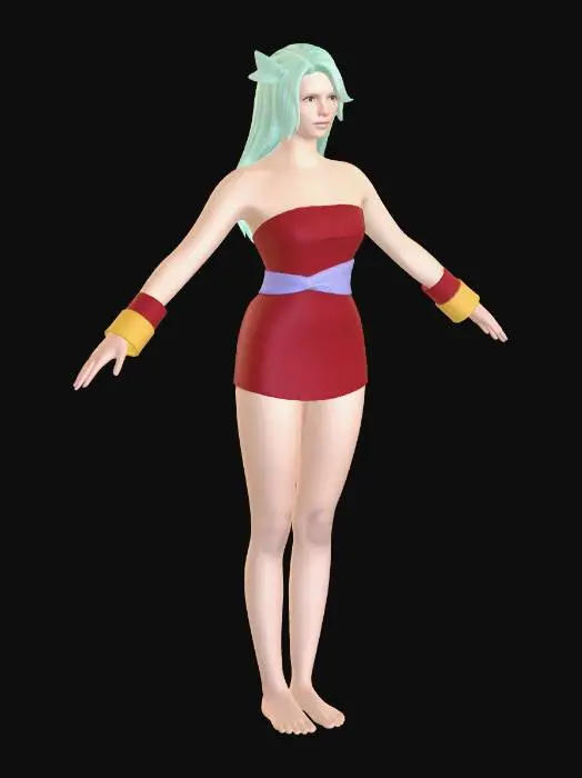 3D model for Emerald Warrior in Red