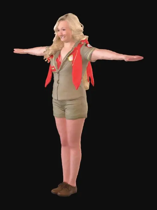 3D model for Girl Scout Uniform Pose
