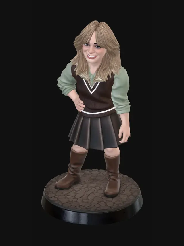 3D model for Confident Vintage Schoolgirl