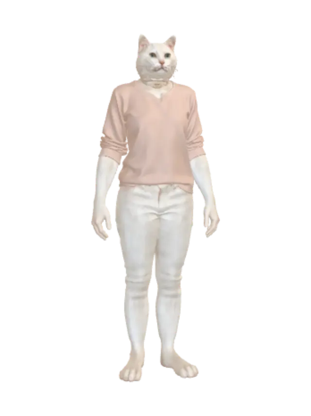 3D model for Cat-Headed Portrait