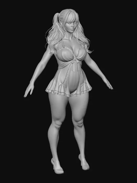 3D model for Crimson Satin Siren