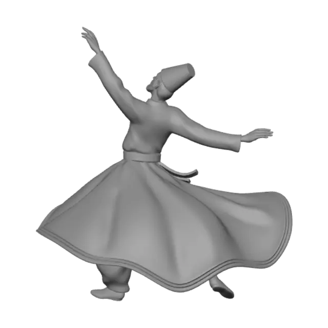 3D model for Whirling Dervish