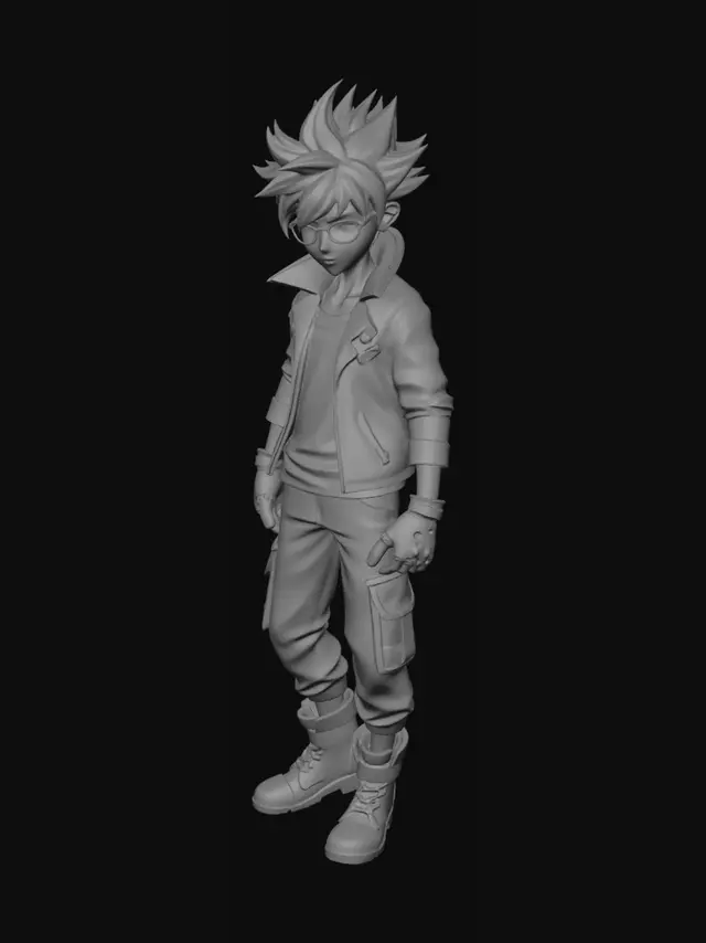 3D model for اريد فتي لعمل انمي سيكون البطل