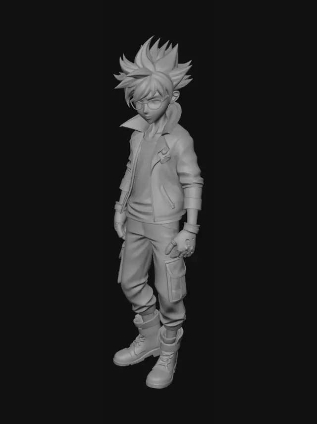 3D model for اريد فتي لعمل انمي سيكون البطل