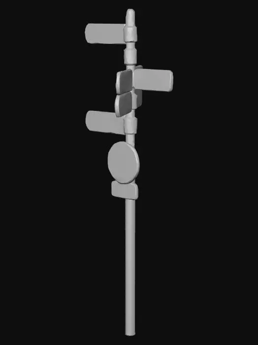 3D model for Amsterdam Directional Signpost