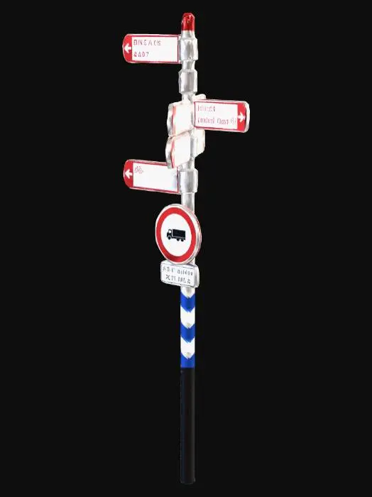 3D model for Amsterdam Directional Signpost