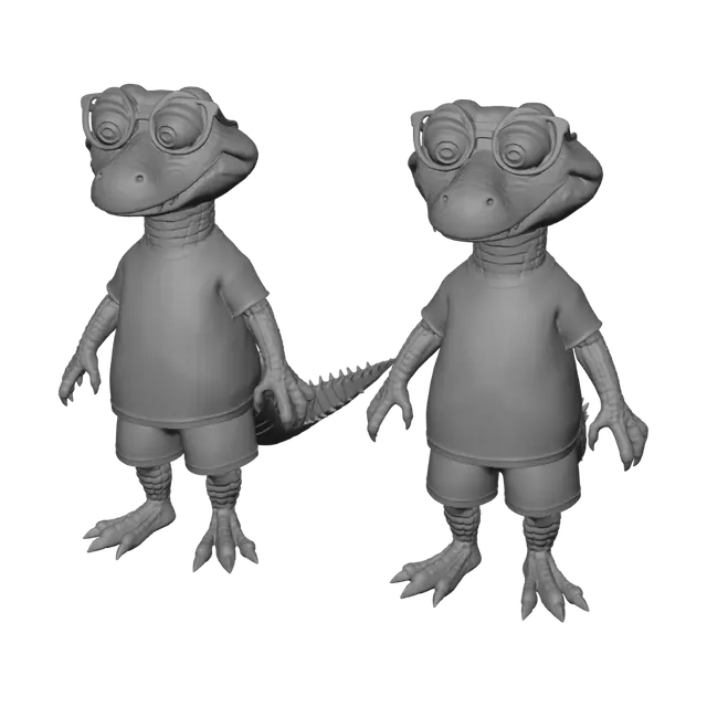 3D model for Crocodile Twins