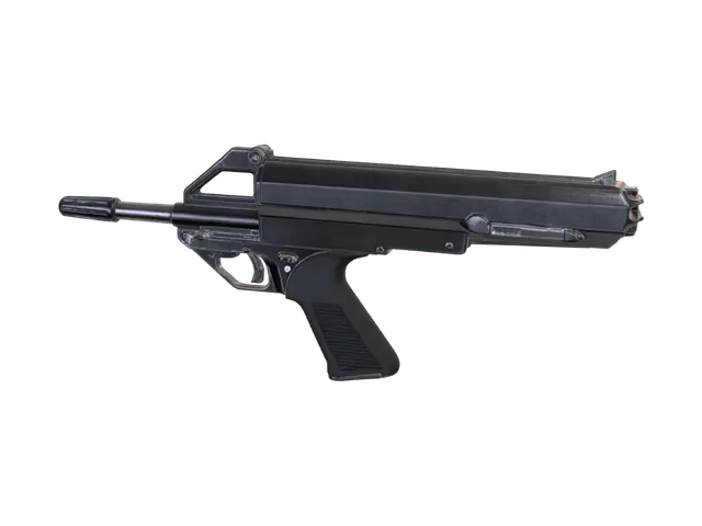 M-100 Calico - Residentevil 3D model, vytvořený pomocí AI