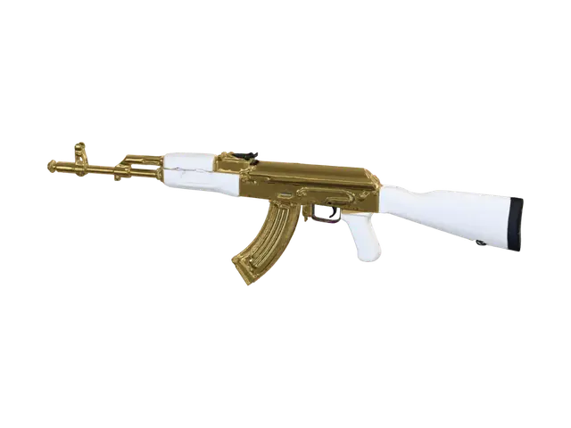 ak47 gold 3D model, vytvořený pomocí AI