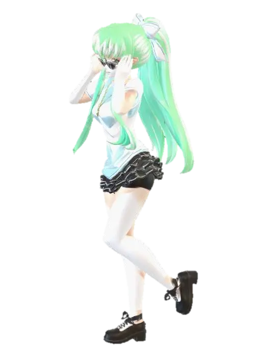 Minty Sunglasses Diva - Cc 3D model, vytvořený pomocí AI