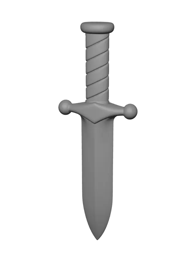 3D model for Blue-Wrapped Dagger