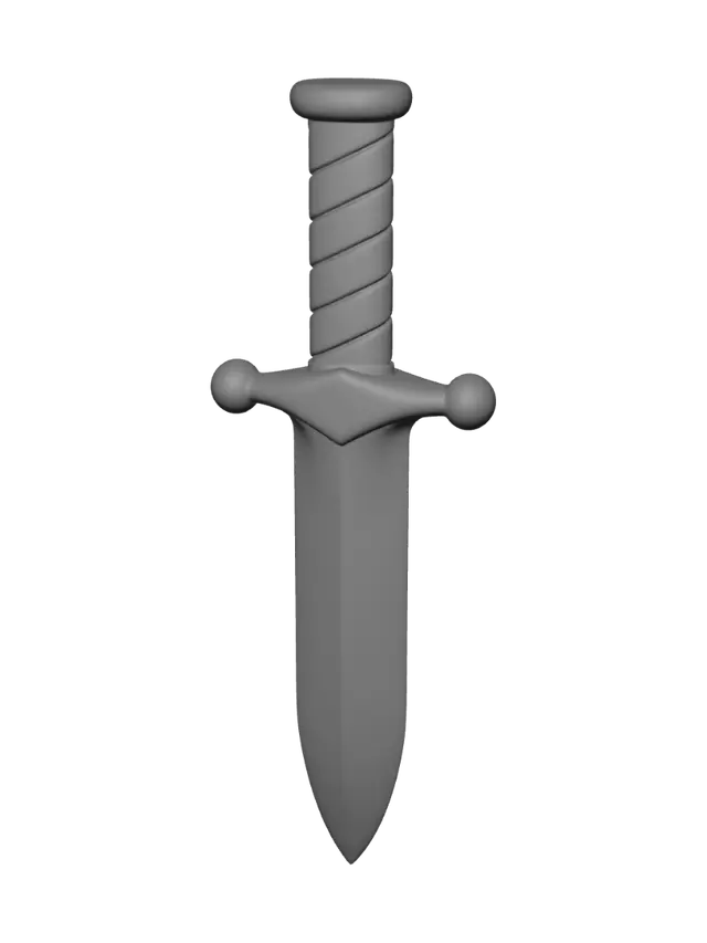 3D model for Blue-Wrapped Dagger