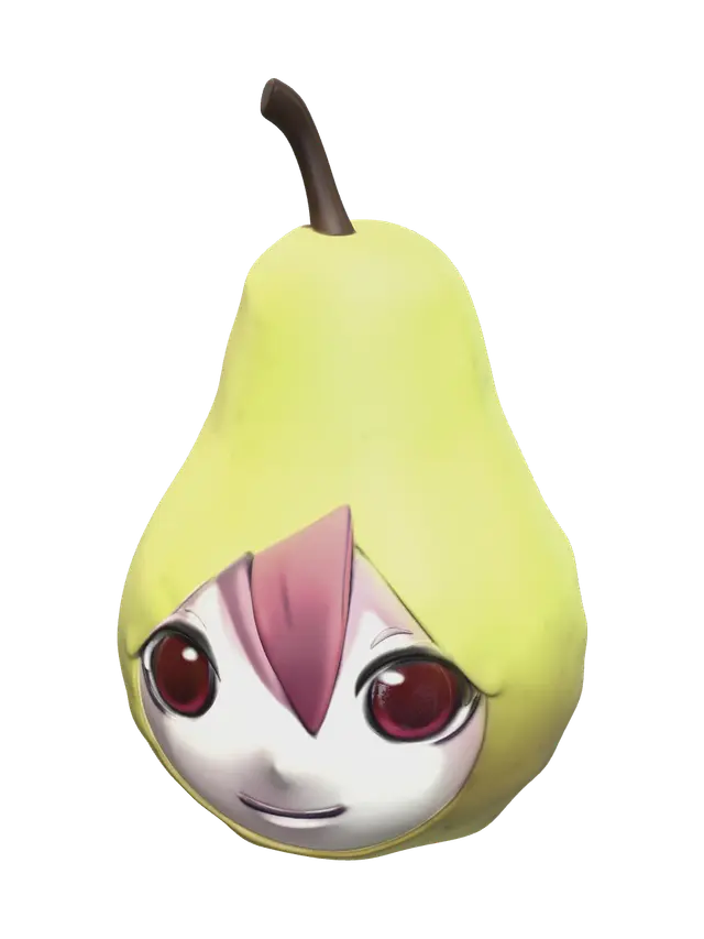 Teto Pear 3D model, vytvořený pomocí AI