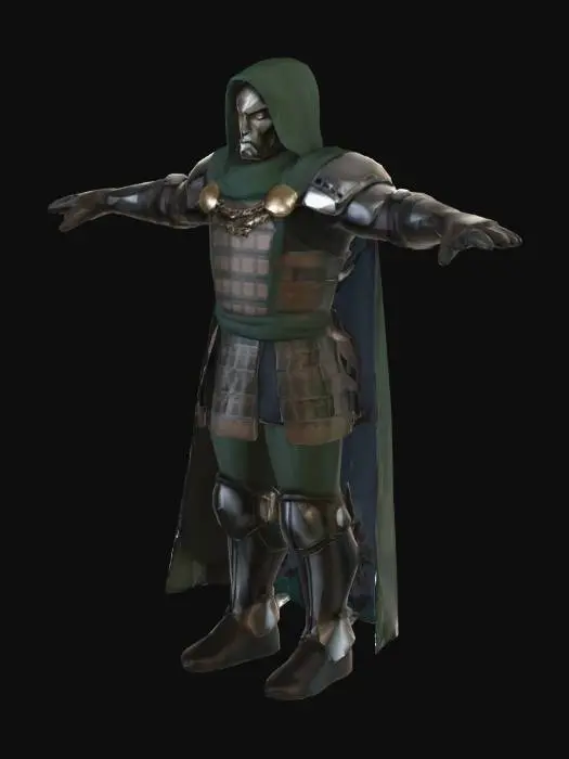 3D model for Green Cloaked Iron Knight