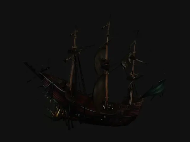 3D model for Burning Ghost Ship