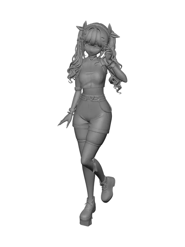 3D model for Realistic Anime Boy Hairstyles
