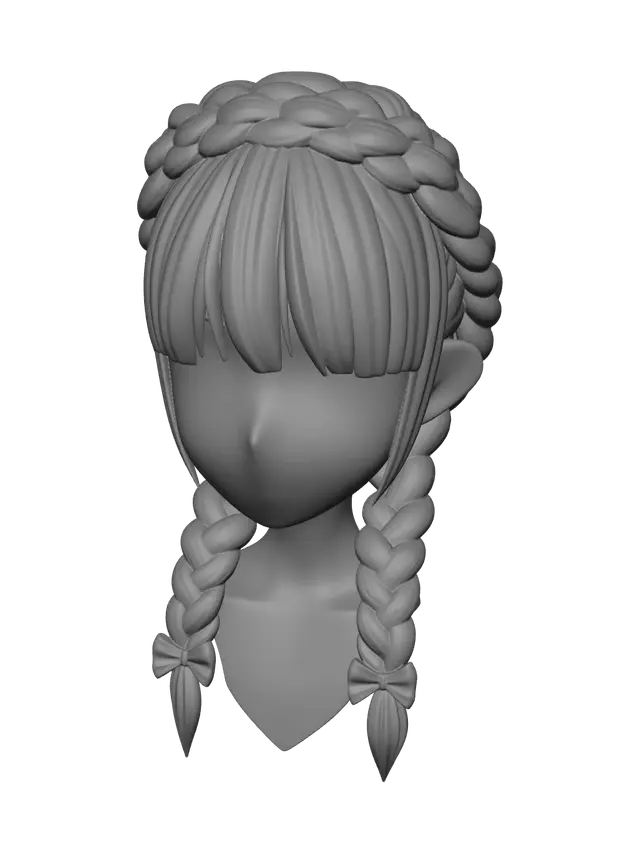 3D model for Fantasy Anime Boy Hairstyles