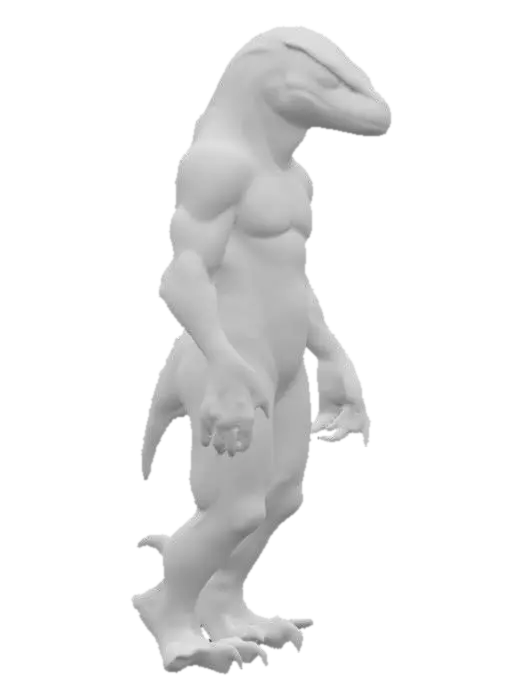 3D model for Lizard Guardian
