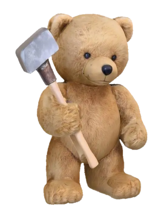 Teddy Builder - Stuffed 3D model, vytvořený pomocí AI