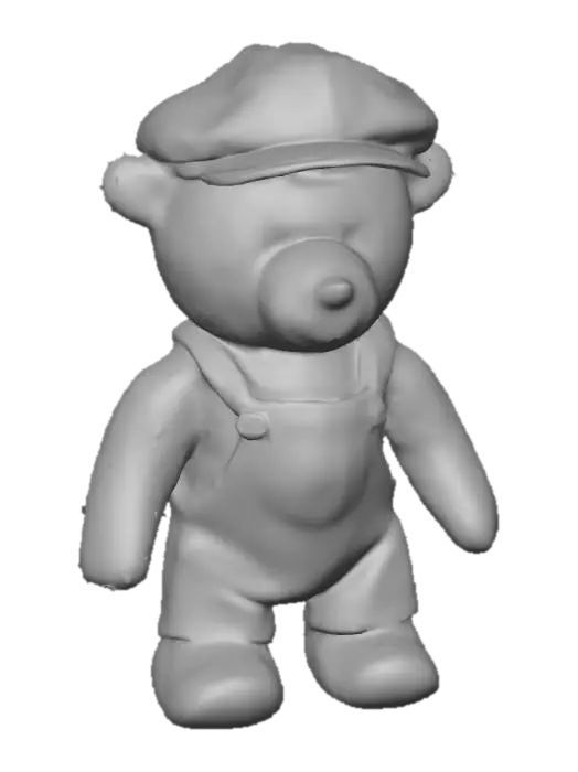 3D model for Teddy in Overalls