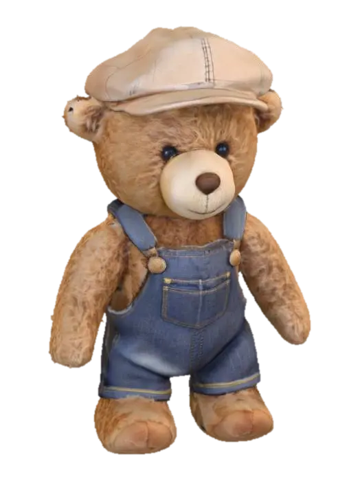 3D model for Teddy in Overalls