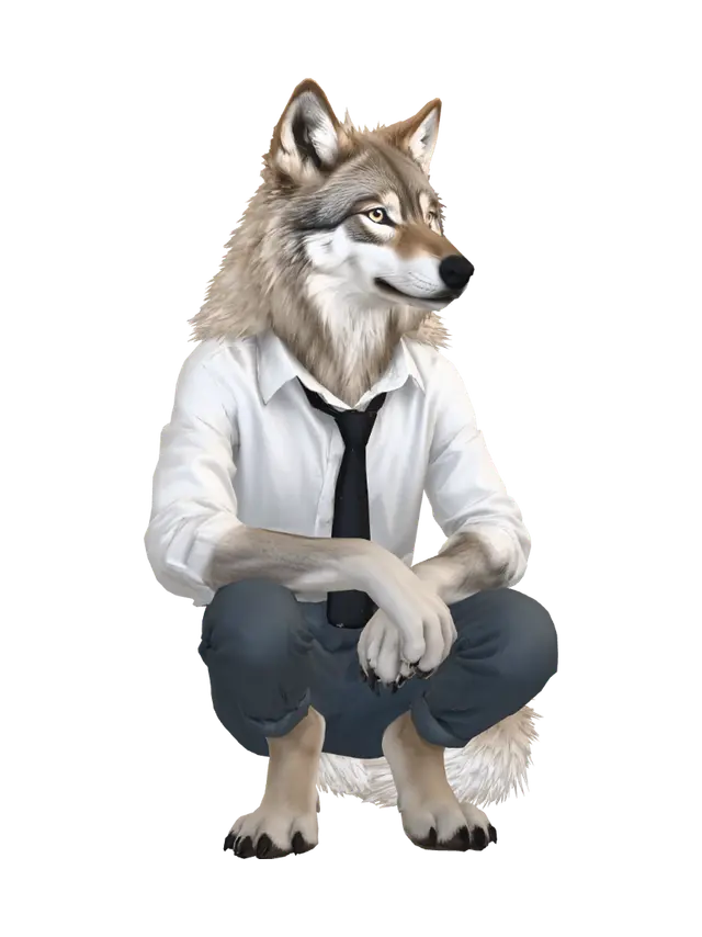 Paws for thought - Determined 3D model, vytvořený pomocí AI