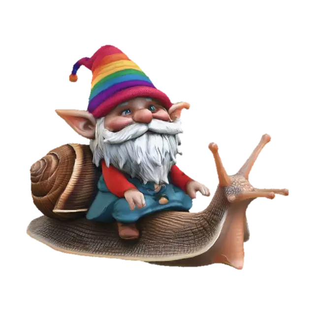 3D model for Rainbow Rider on a Snail