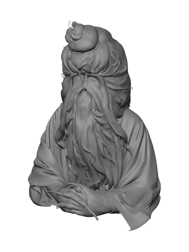 3D model for Bearded Oracle